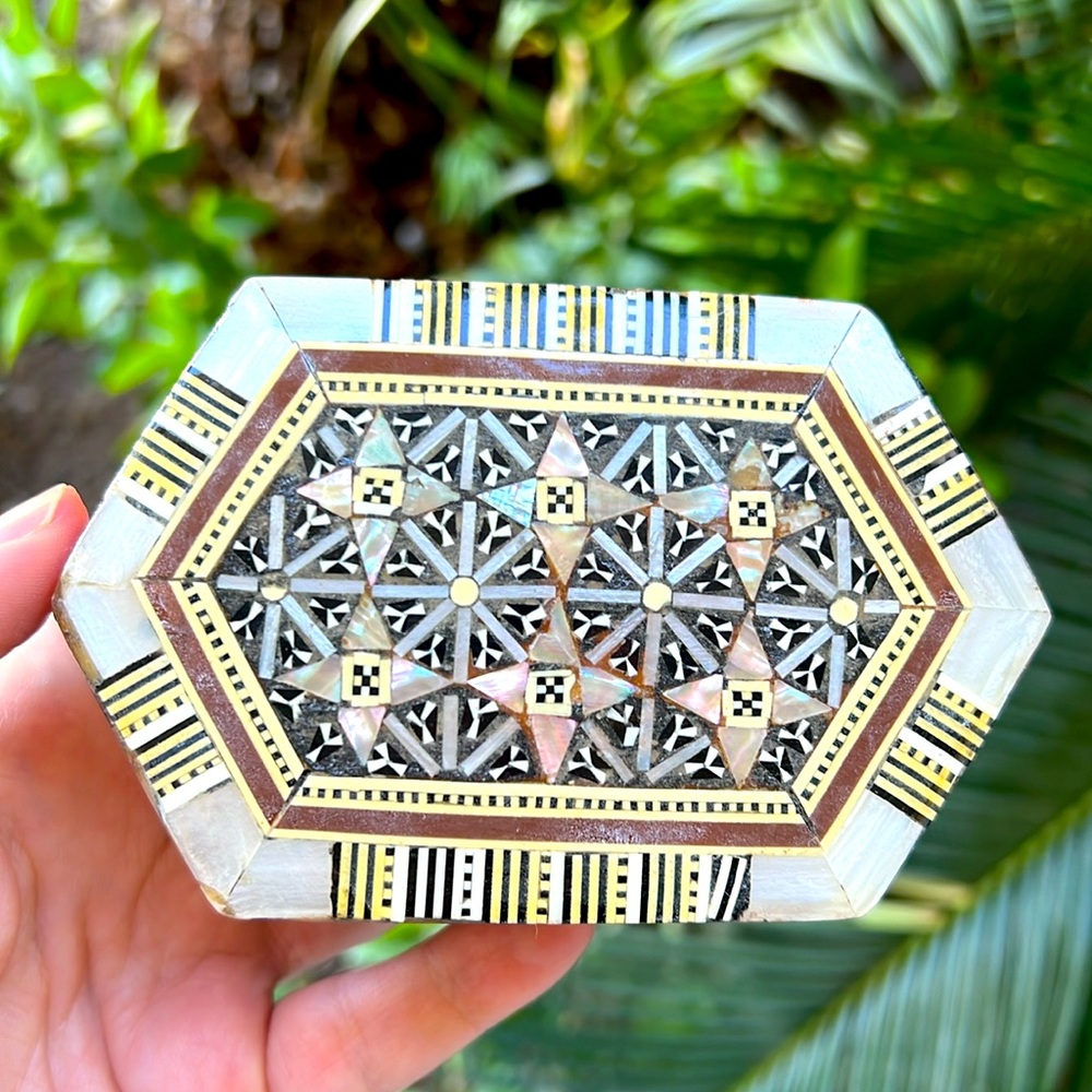 Intricate Geometric Mosaic Box